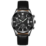2020 Direct Selling New High-end Leisure Business Calendar Luminous Men Watch Male Skin With Quartz Watches
