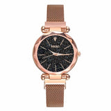 2020 Luxury Ladies Watch Fashion Women Watches Mesh Magnet Starry Sky Watch Women Quartz Wristwatches Relojes De Mujer Promocao
