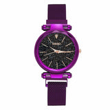 2020 Luxury Ladies Watch Fashion Women Watches Mesh Magnet Starry Sky Watch Women Quartz Wristwatches Relojes De Mujer Promocao