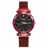 2020 Luxury Ladies Watch Fashion Women Watches Mesh Magnet Starry Sky Watch Women Quartz Wristwatches Relojes De Mujer Promocao