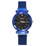 2020 Luxury Ladies Watch Fashion Women Watches Mesh Magnet Starry Sky Watch Women Quartz Wristwatches Relojes De Mujer Promocao