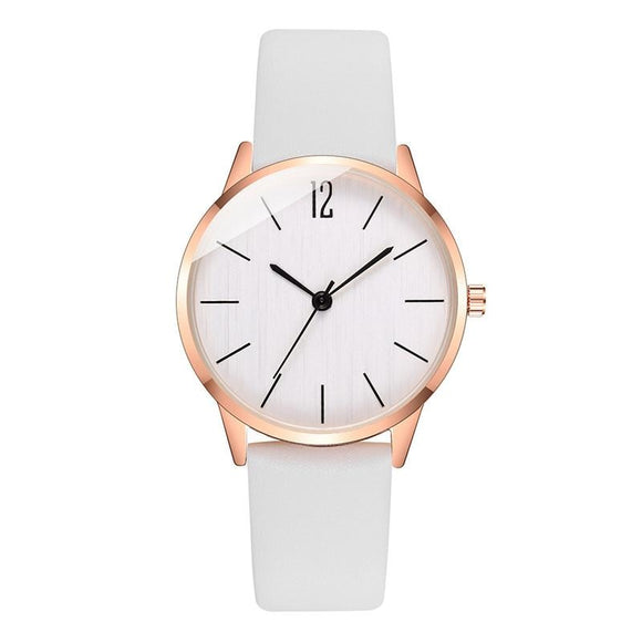Minimalist Watches Women Fashion White Female Quartz Gifts Clock 2020 Casual Ladies Vintage Leather Wristwatches Zegarki Damskie