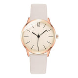 Minimalist Watches Women Fashion White Female Quartz Gifts Clock 2020 Casual Ladies Vintage Leather Wristwatches Zegarki Damskie
