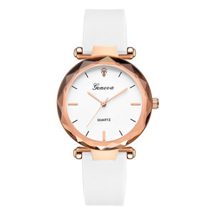 2020 Hot Sell Women Watch Luxury Diamond Brand Casual Simple Quartz Clock For Women Leather Strap Wrist Watch Reloj Mujer A80
