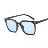 2020 Black Square Oversized Sunglasses Women Big Frame Colorful Sun Glasses Female Mirror Oculos Unisex Blue Shades