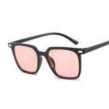 2020 Black Square Oversized Sunglasses Women Big Frame Colorful Sun Glasses Female Mirror Oculos Unisex Blue Shades
