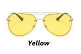2020 Rimless UV400 Women Sunglasses Driving Glasses For Women 6 Colors Stainless Steel Frame With Box